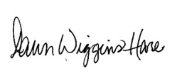 Dawn Wiggins Hare signature