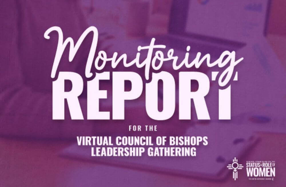 Monitoring Report for the Council of Bishops Leadership Gathering. Image provided by GCSRW. 