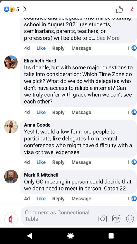 Social Media responses about the possibility of a virtual General Conference.