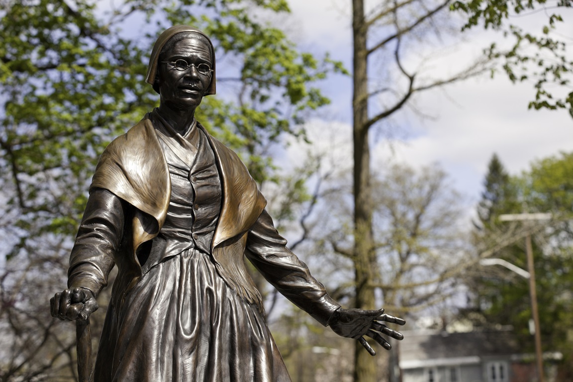 Sojourner Truth became a Methodist in 1843 and, on June 1 of that year, heard a clear call from God to become a traveling preacher speaking out against slavery. The Sojourner Truth Memorial in Florence, Mass. Photo by Lynn Graves, Massachusetts Office of Tourism.