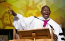Bishop John Yambasu gives the sermon during morning worship May 19 at the 2016 United Methodist General Conference in Portland, Ore. Photo by Mike DuBose, UMNS