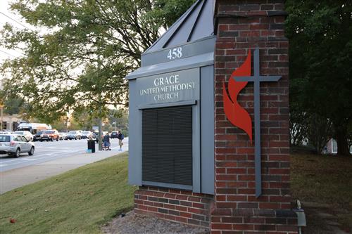 Entrance of Global Ministries in Atlanta. Photo by Kathleen Barry/United Methodist Communications 