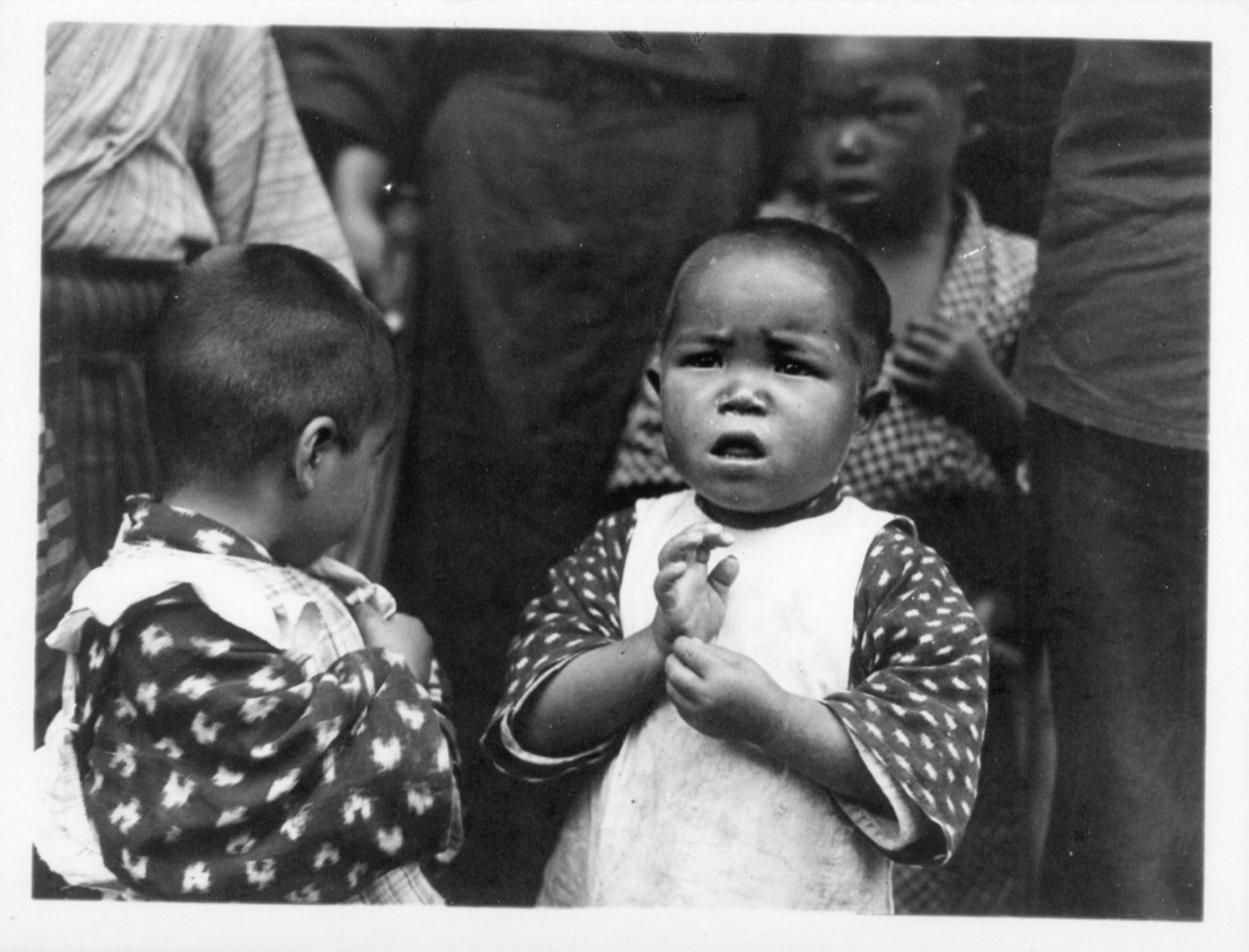 Kindergarten survivors of Hiroshima in 1946, Japan. PHOTO: RICHARD BAKER/WORLD OUTLOOK, GENERAL COMMISSION ON ARCHIVES AND HISTORY