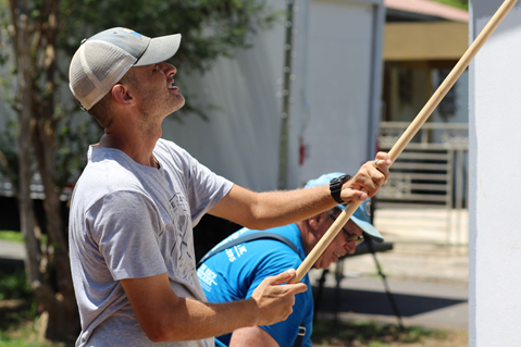 Reconstrucción de una casa en Hatillo, Puerto Rico después del huracán María. Foto cortesía de Michelle Maldonado.