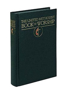  This helpful United Methodist denominational book of liturgy, prayer, services and service music is indispensable for pastors, musicians, and laypersons that plan and lead worship. Image courtesy of Cokesbury.com.