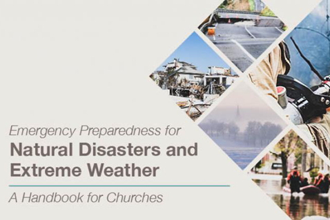 Portada del manual de preparación de emergencias hacia desastres naturales y climas extremos. 