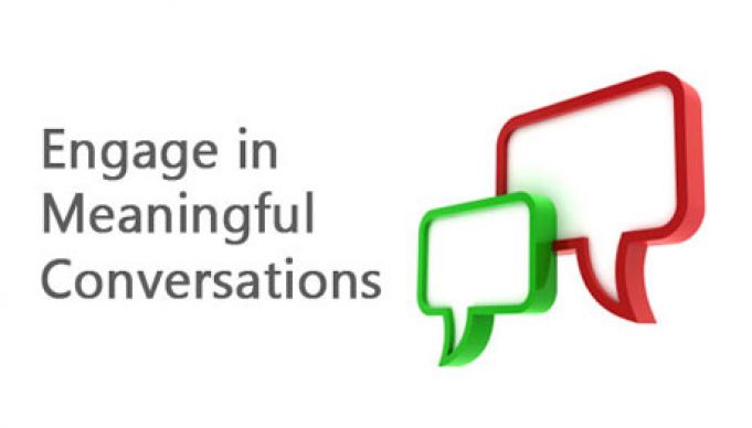Drop the bullhorn and engage your community in conversation