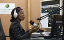 Viviane Daho broadcasts from The United Methodist Church's Voice of Hope radio station in Abidjan, Côte d'Ivoire.