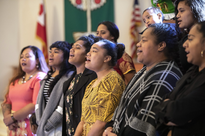 Although attending many different schools the young adults have formed close bonds through The United Methodist Church and enjoy worshipping together in song. 