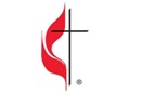 Cross and flame logo rectangular