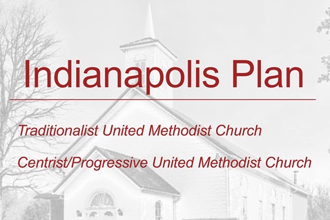A group of centrist, progressive and traditionalist church leaders have come up with a plan for The United Methodist Church to separate amicably into two or more denominations. It's called the Indianapolis Plan, after where the group met. Photo by William Sturgell, courtesy of Pixabay; graphic by UM News.