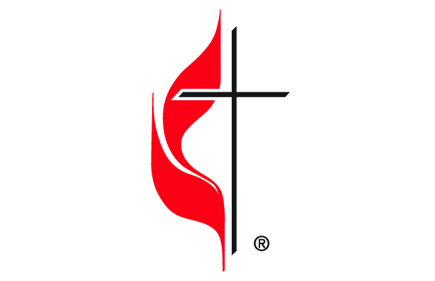 2019 new logos of the cross and flame with extra space in color. Courtesy of United Methodist Communications.