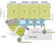 Map of the main floor of the Minneapolis Convention Center, showing the main locations where General Conference 2020 will be held. Courtesy of the Minneapolis Convention Center.