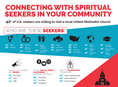 As a church leader, you know your church should be reaching out to spiritual seekers. But how do you reach out to them? Who are seekers and what do they care about? Infographic by United Methodist Communications. 