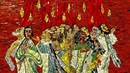 사도들의 머리 위에 임한 성령의 불을 형상화한 오순절 모자이크. 이미지, 홀거 슈에, 픽사베이.