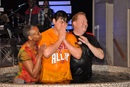 The Rev. Chip Freed and the Rev. Lori Stubbs performing baptism at Garfield Memorial UMC. Garfield Memorial is a multiethnic church in Cleveland, OH.