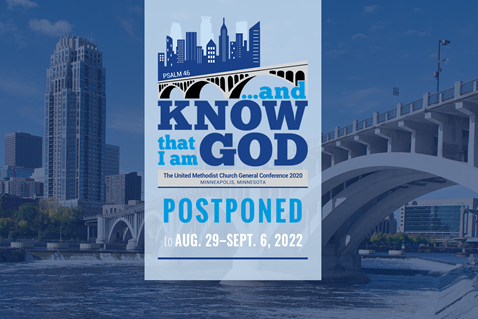 The General Comission on General Conference announced that the 2020 General Conference rescheduled for August of 2021 will be postponed to August 2022. 