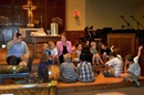 The Rev. Kathy Hartgraves instructs the children during the Aug. 4 worship at First United Methodist Church in Mitchell, S.D. Photo courtesy of the Dakotas Conference. This photo was taken pre-COVID.