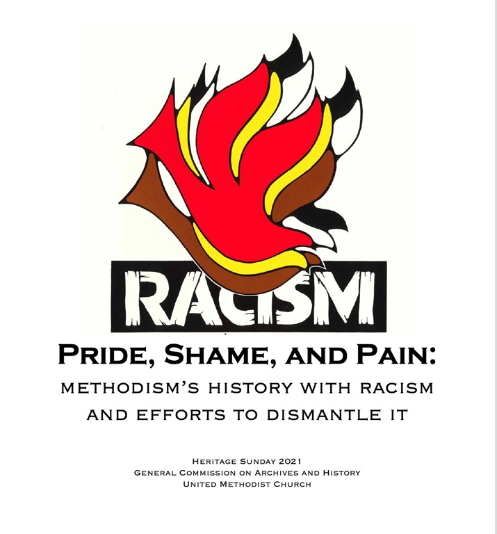 Racism logo (above) borrowed from the General Commission on Religion and Race. Kelly Fitzgerald, ed. Racism: The Church’s Unfinished Agenda, a Journal of the National Convocation on Racism (General Commission on Religion and Race, 1987).