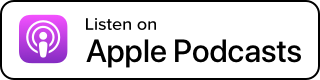 Listen on Apple Podcasts logo, light. 