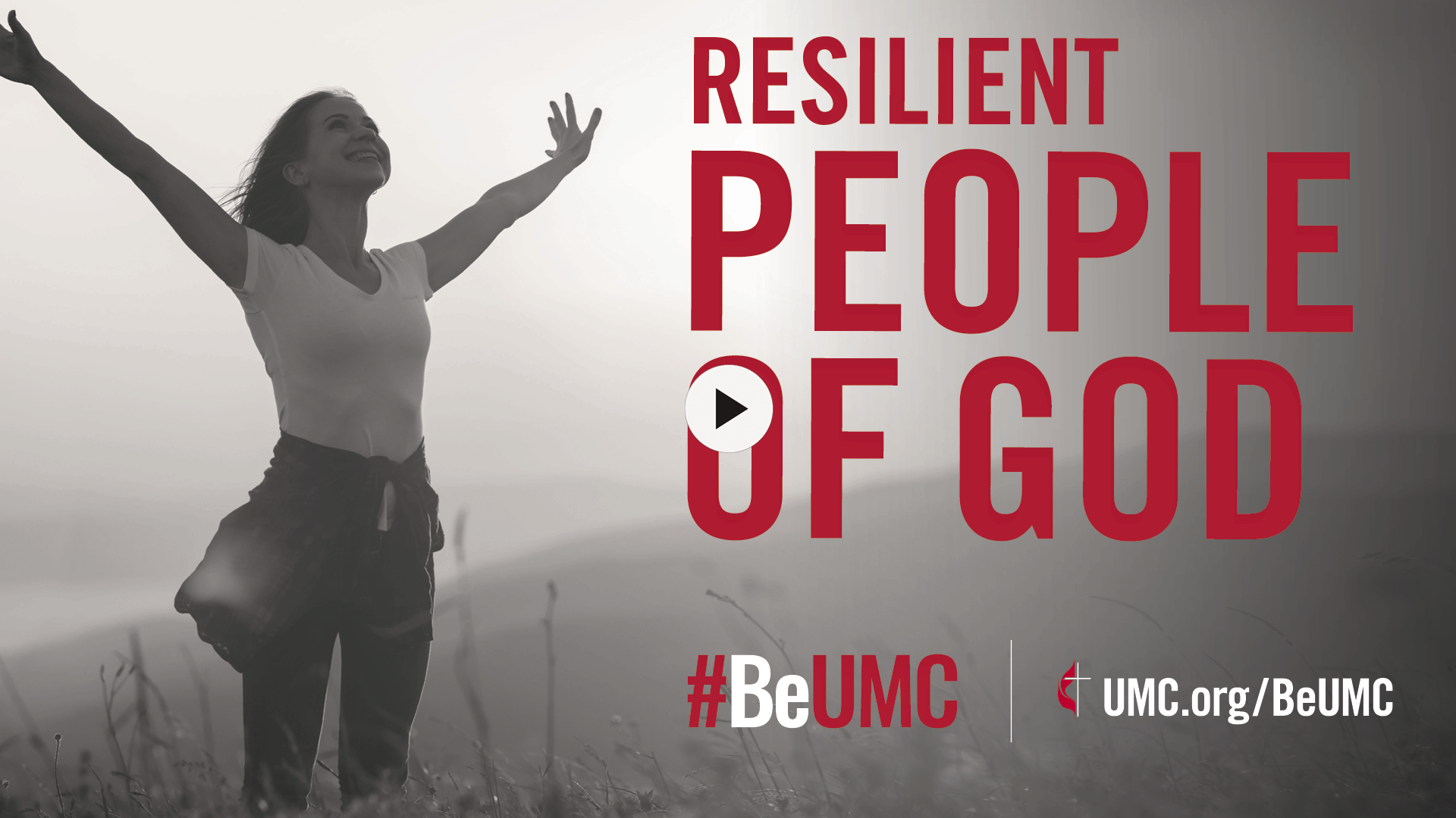 We persevere through trials and face tomorrow with God at our side. The #BeUMC campaign reminds us of who we are at our best — the spirit-filled, resilient, connected, missional, faithful, diverse, deeply rooted, committed, disciple-making, Jesus-seeking, generous, justice-seeking, world-changing people of God called The United Methodist Church. Video screenshot.