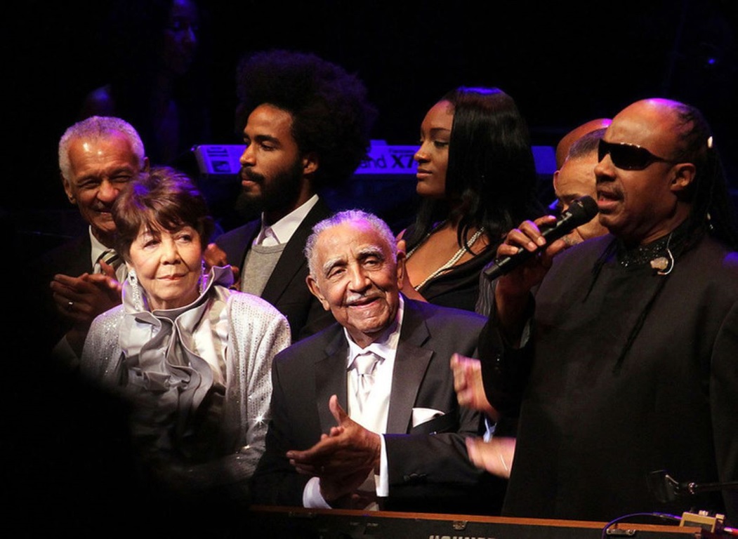 Rev. Dr. Joseph E. Lowery’s Ninety Years Birthday Celebration at the Atlanta Symphony Hall, October 9, 2011 included a birthday song by Stevie Wonder. Next to Rev. Lowery is his wife of 60 years, Evelyn Lowery. A UMNS photo by Kathleen Barry. Used with permission.