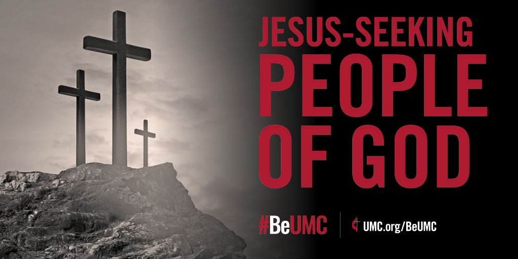 We cherish our deepening relationship with God. The People of God campaign celebrates the core values that connect the people of The United Methodist Church. Image for Jesus-seeking, crosses.
