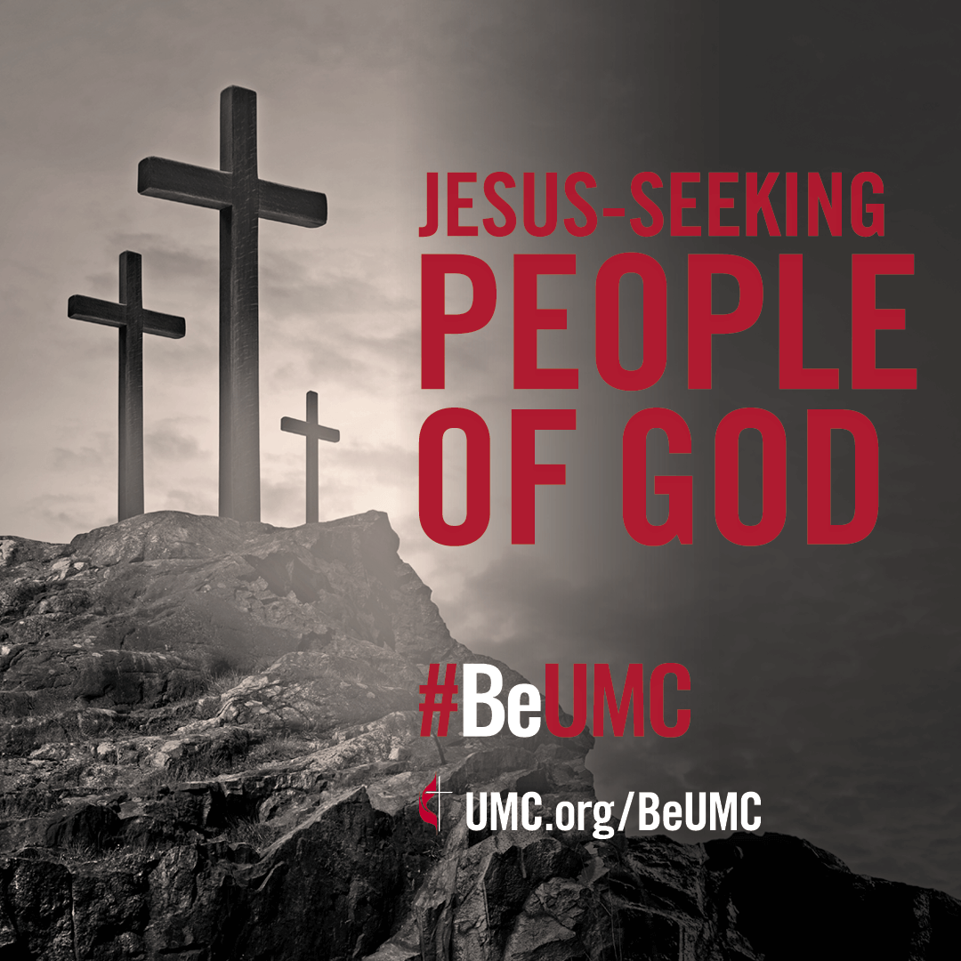 We cherish our deepening relationship with God. The People of God campaign celebrates the core values that connect the people of The United Methodist Church. Image for Jesus-seeking, crosses.