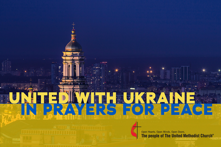 United Methodists across the globe are condemning the Russian invasion of Ukraine. Graphic by United Methodist Communications.