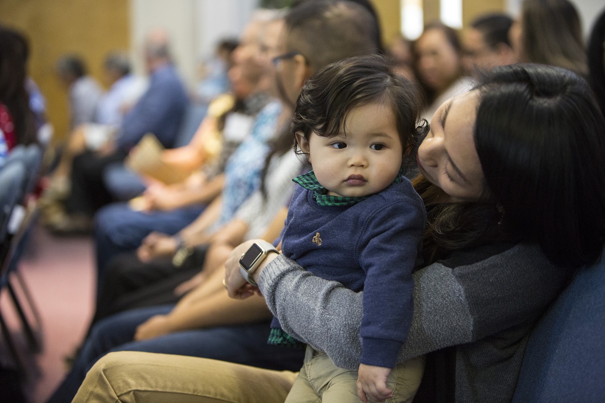 Faith formation isn't limited to time spent at church. United Methodist children's ministry experts share tips to help parents make the everyday more holy for the entire family. Pictured: Sunday worship attendees at St. Paul United Methodist Church in Fremont, Calif. Photo by Kathleen Barry, United Methodist Communications.