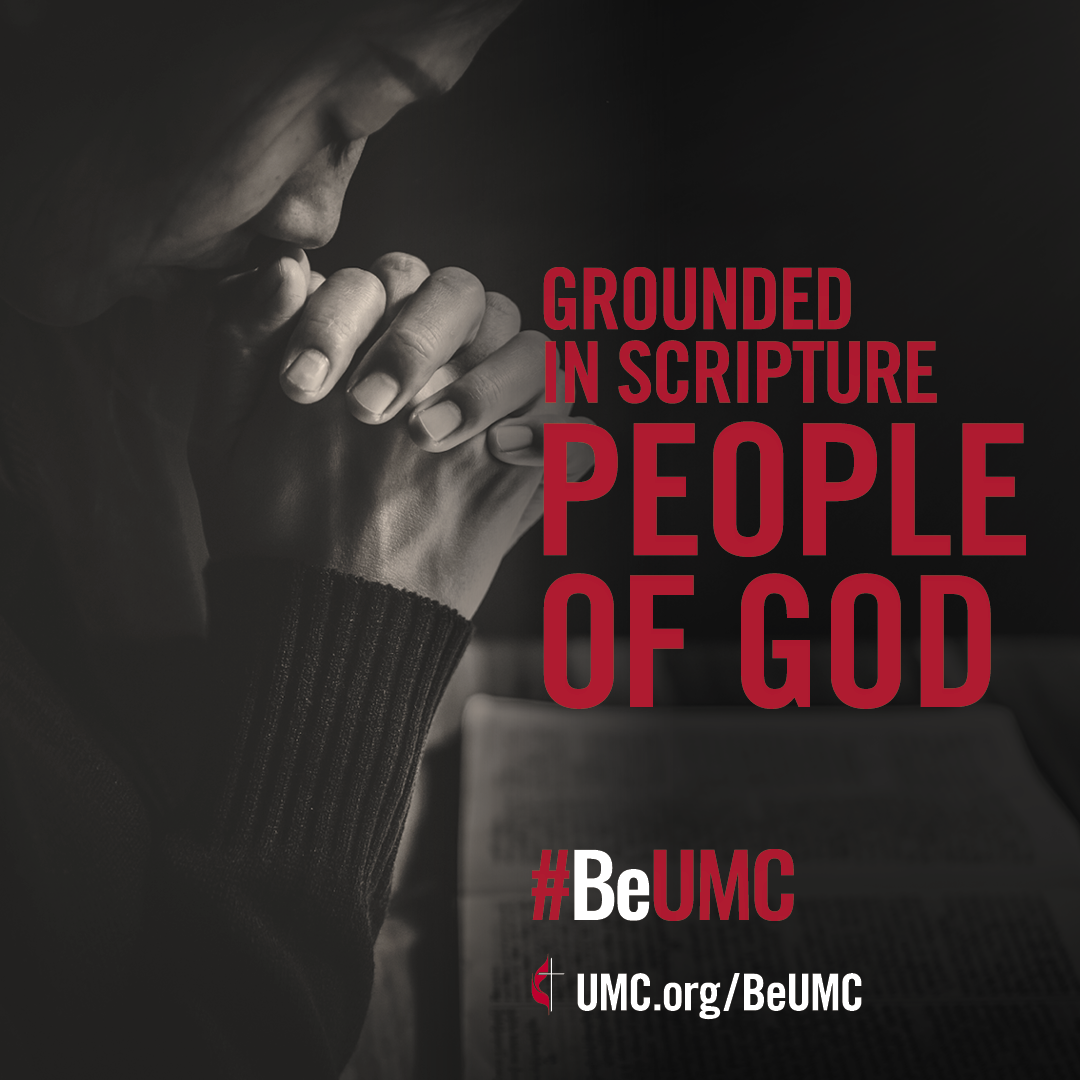 The #BeUMC campaign reminds us of who we are at our best. As people of God called The United Methodist Church, we’re faithful followers of Jesus seeking to make the world a better place. Grace-filled (praise), social media image.