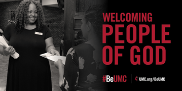 The #BeUMC campaign reminds us of who we are at our best. As people of God called The United Methodist Church, we’re faithful followers of Jesus seeking to make the world a better place. Welcoming/Greet social media image.