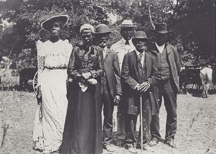 Juneteenth Emancipation Day Celebration, June 19, 1900, Texas. Public domain photo via Wikimedia Commons.