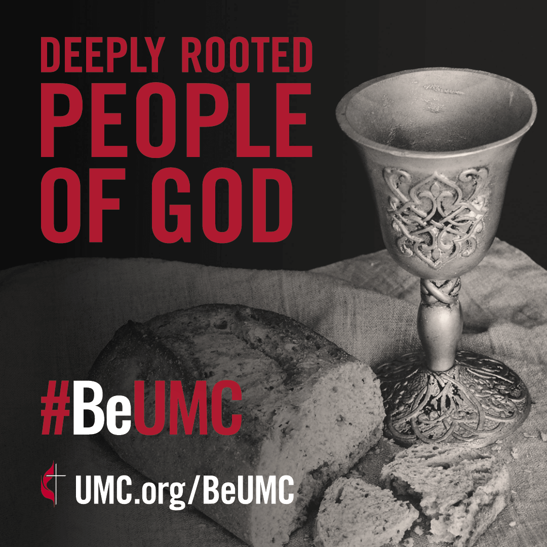 The #BeUMC campaign reminds us of who we are at our best. As people of God called The United Methodist Church, we’re faithful followers of Jesus seeking to make the world a better place. We are deeply rooted, finding commonality in our rich history, sacraments and values. (Communion image)