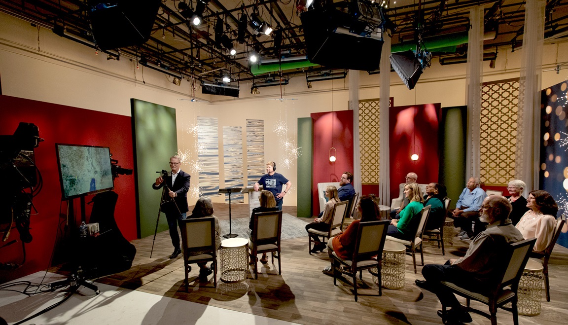 Adam Hamilton's video series, "Prepare the Way of the Lord," was shot in our on-site studio facility.