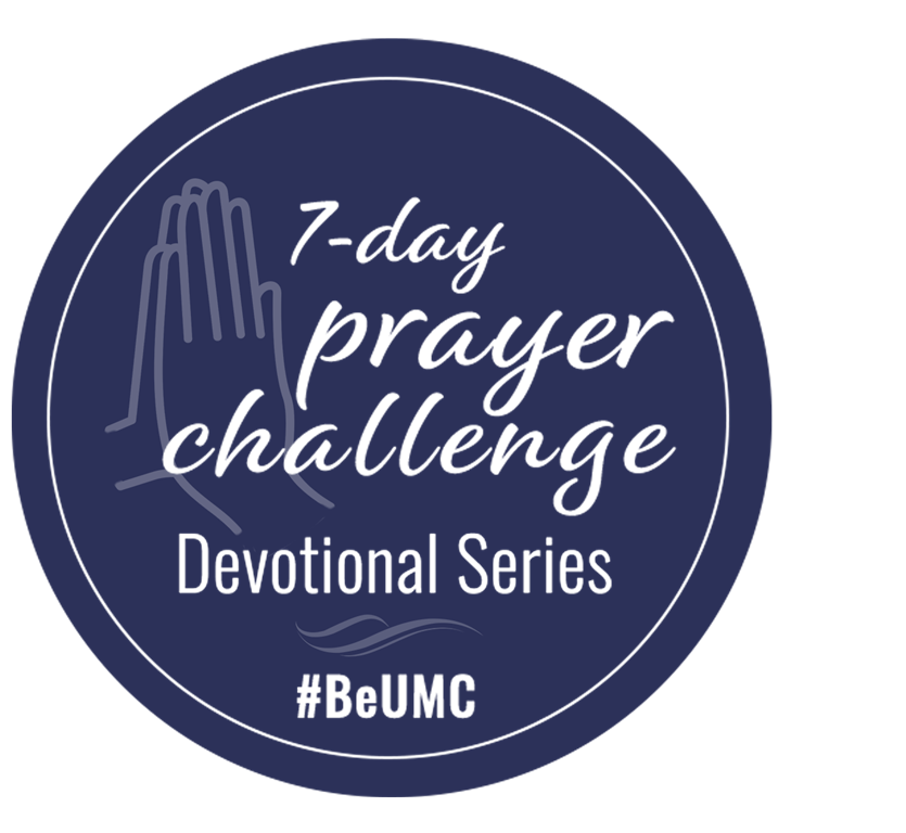 Sponsored by SBC21 staff, this 7-day video series features 2-minute video devotionals accompanied by a prayer starter. Each video features a Scripture reading, a reflection on the passage, and a prayer starter. A new series will be released each month and will be tied to a #BeUMC theme. Series logo.