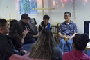 Lance Choy leads a young adult group on Friday night at St. Paul United Methodist Church in Fremont, Ca. Photo by Kathleen Barry, United Methodist Communications