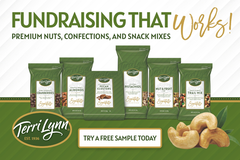 Terri Lynn Fundraising offers premium nuts, confections and snack mixes that will keep your supporters coming back for more. Image courtesy of Terri Lynn Fundraising. Image courtesy of  Terri Lynn Fundraising.