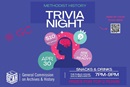 The General Commission on Archives and History sponsors a History Trivia Night April 30, 2024, during General Conference. Canva image by Ashley Boggan.