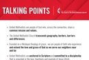 Thumbnail of talking points about The United Methodist Church. 