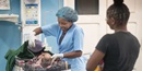 Nurse Vilma Zacarias cares for a newborn baby at the United Methodist Chicuque Rural Hospital near Maxixe, Mozambique. (Photo: Mike DuBose, UM News).