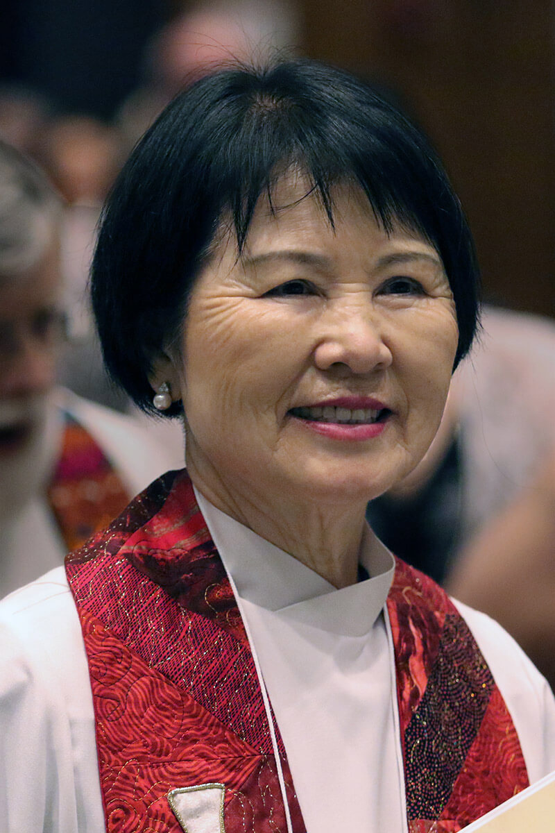 The Rev. GaHyung Kim processes with fellow clergy during the ordination service of Northern Illinois Conference held on June 16 in Schaumburg, IL. Photo by Rev. Thomas E. Kim, UM News.