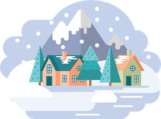 Monthly illustration of February winter by GraphicMama and licensed under CC Attribution 3.0.