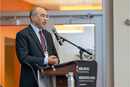 General Secretary Roland Fernandes gives his report to the General Board of Global Ministries and the General Board of Higher Education and Ministry. Photo courtesy of General Board of Global Ministries.