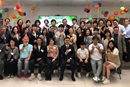 Members of Los Feliz United Methodist Church in Los Angeles pose for a photo in celebration of 21 new members joining the church on April 21, 2024. The church, led by the Rev. Brian Suk-Boo Lee (seated fourth from right), is experiencing a rebirth with some formerly inactive members returning with their families, revitalizing Sunday school and creating an intergenerational worship environment. File photo courtesy of Los Feliz United Methodist Church.