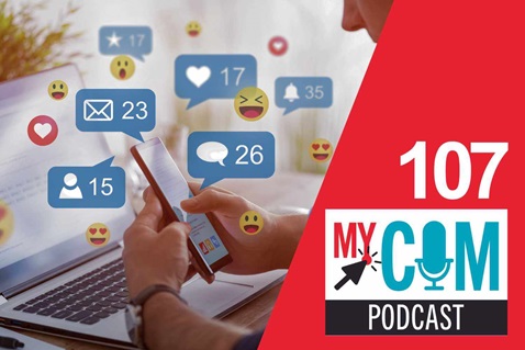 MyCom Podcast episode 107 Cover for MyCom Podcast episode 107: Church social media