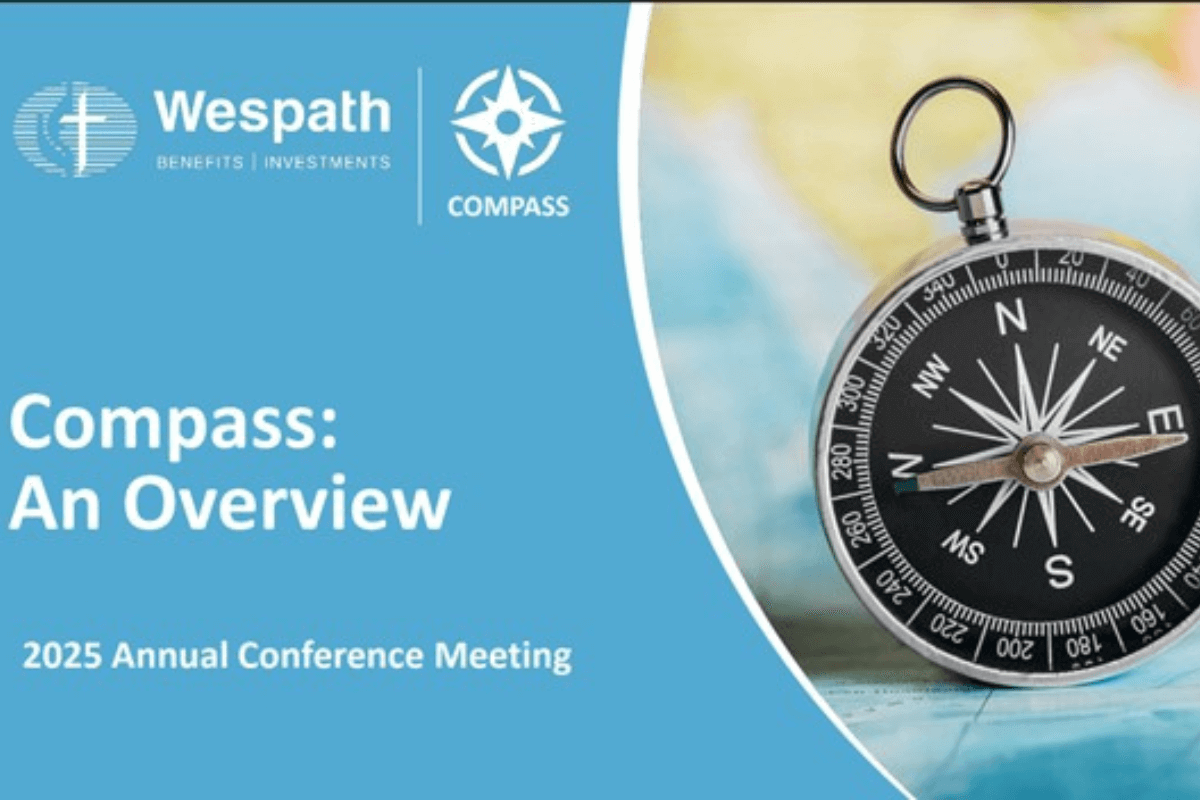 Compass Annual Conference Presentation. Photo courtesy of Wespath.