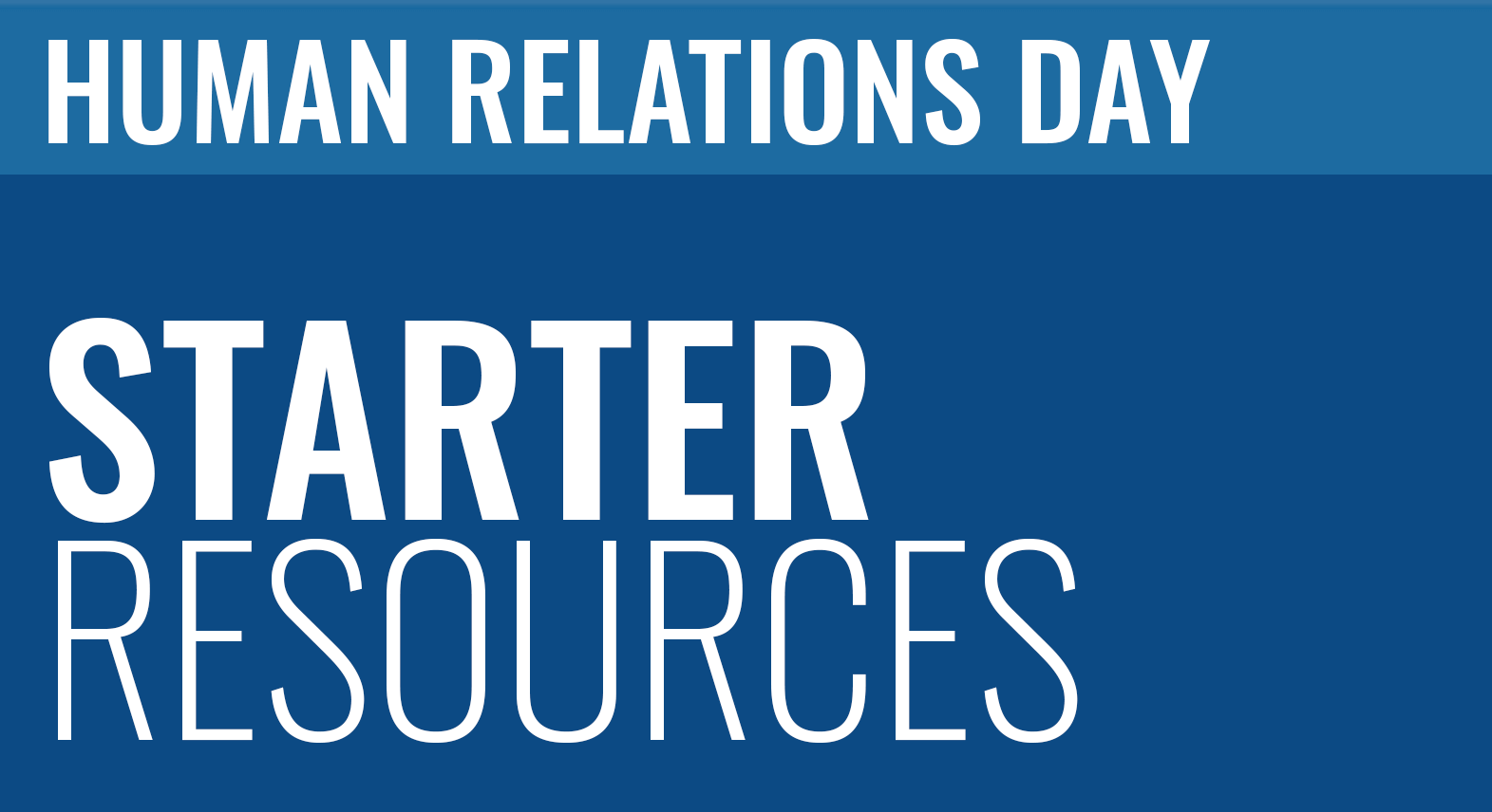 United Methodist Church - Special Sundays - Human Relations Day - Starter Resources