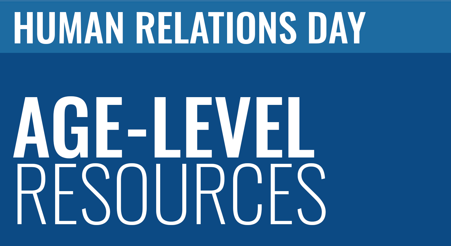 United Methodist Church - Special Sundays - Human Relations Day - Age-Level Resources