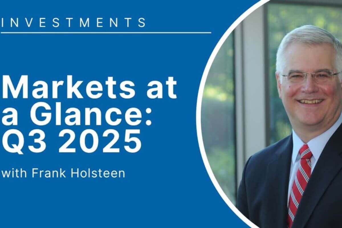 Markets at a Glance: Q3 2025 with Frank Holsteen.  Photo courtesy of Wespath.